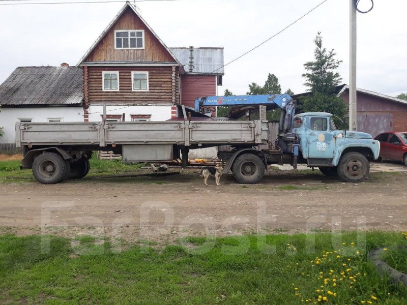 ЗИЛ 130 полуприцеп с манипулятором