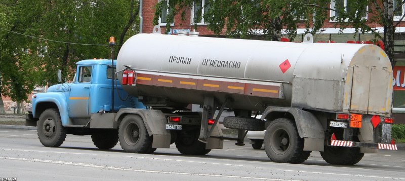ЗИЛ 130 газовоз полуприцеп