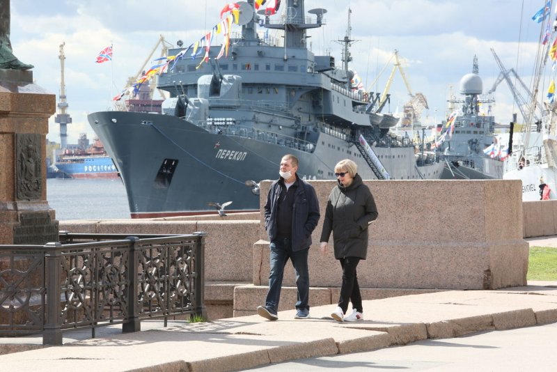Морской парад в Питере 2020