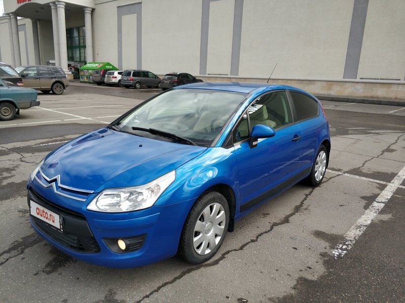 Citroen c4 Coupe 2008 синяя