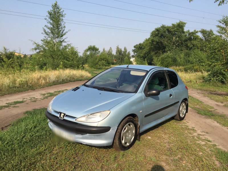 Peugeot 206 серебристый