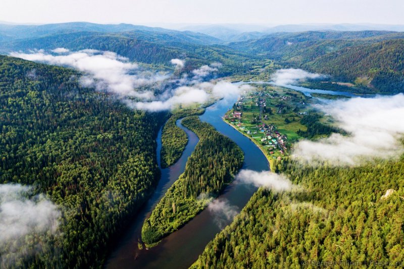 Река Мана, Красноярский край, Россия