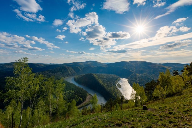 Река Мана, Красноярский край, Россия