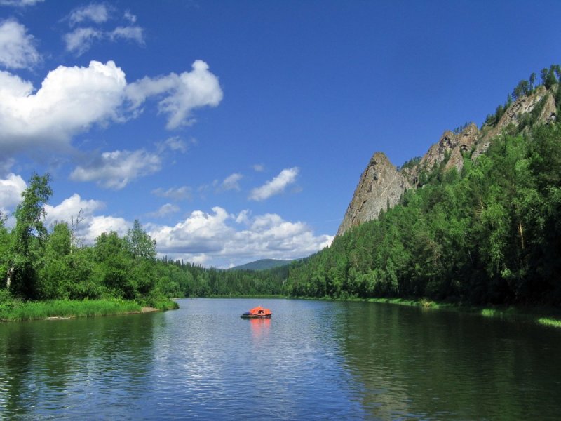 Река Енисей Красноярский край
