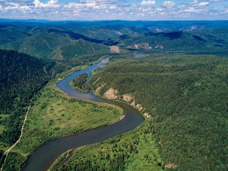 Река Енисей Красноярский край