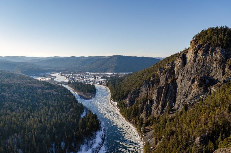 Река Мана, Красноярский край, Россия