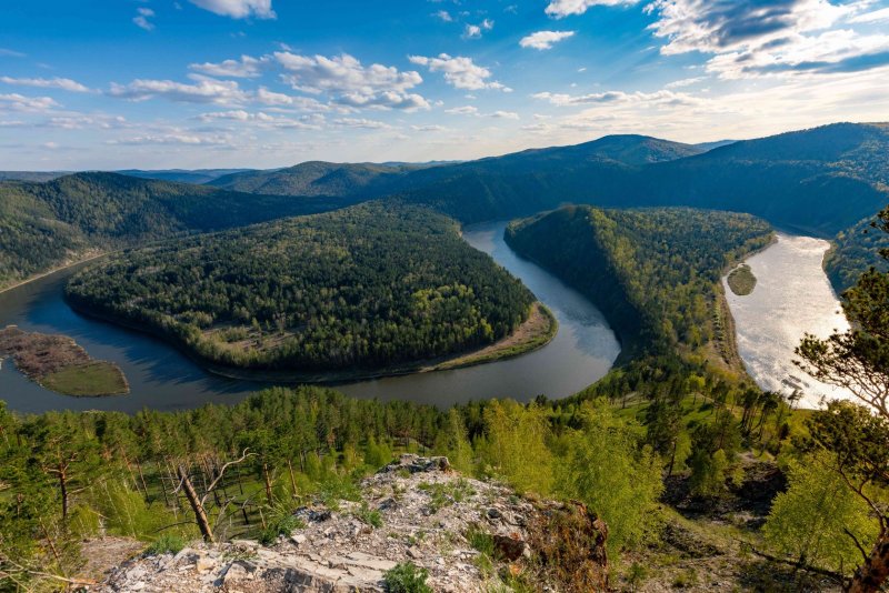 Река Енисей Красноярский край