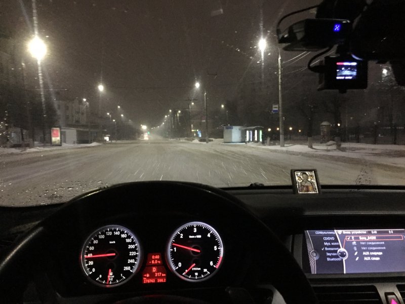 Зима рулём БМВ x5