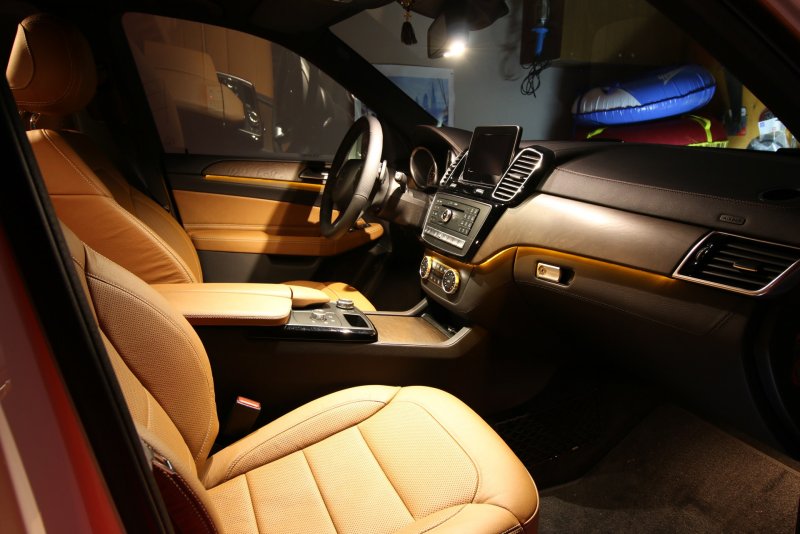 Mercedes Benz ml w166 салон подсветка
