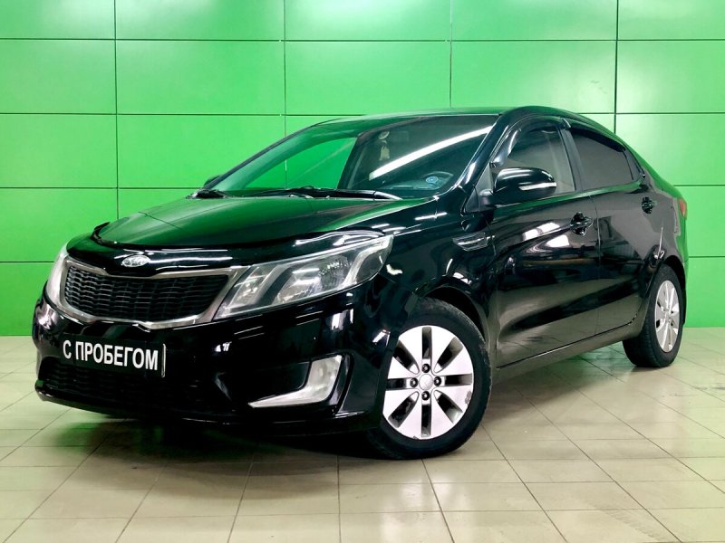 Kia Rio 2012 седан черный