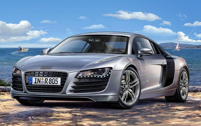 Audi r8 Silver