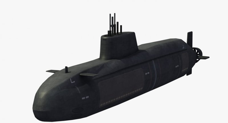 Astute class Submarine 3d model