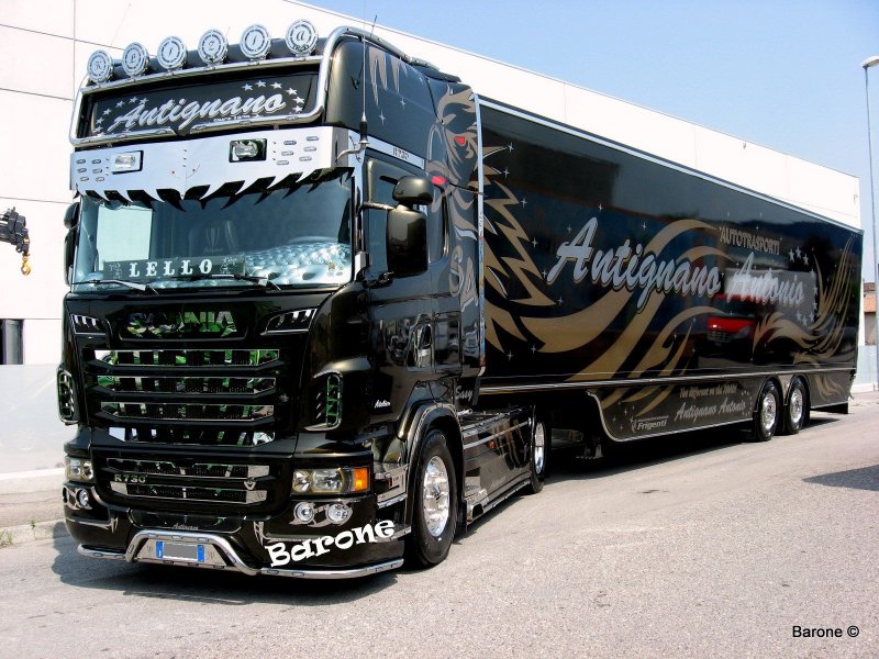Scania r730 черная