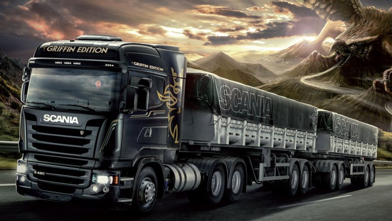 Scania r400 Black Griffin