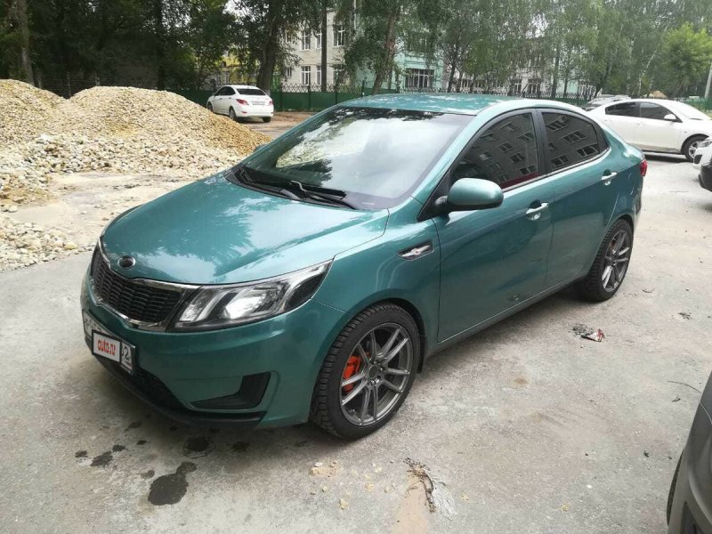 Kia Rio 2005 зеленая