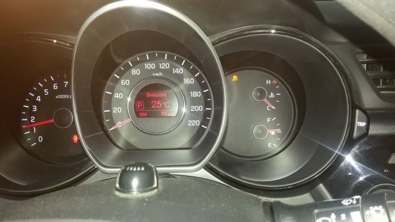 Приборная панель supervision Kia Rio