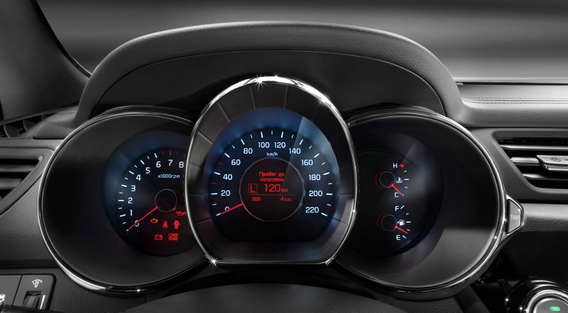Kia Rio 2015 приборная панель