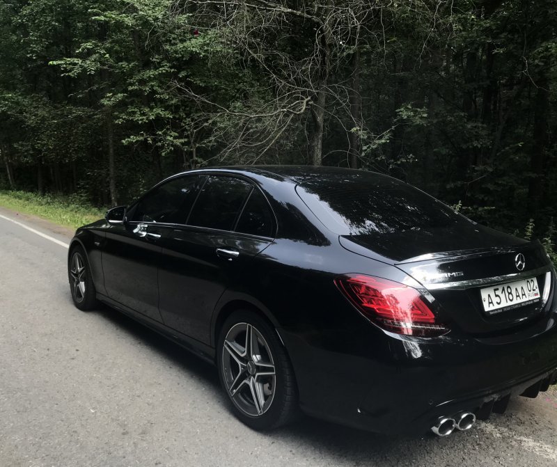 Мерседес w205 черный тонированный