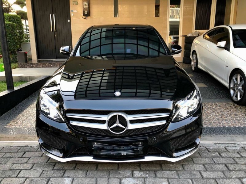 Mercedes w205 черный тонированный