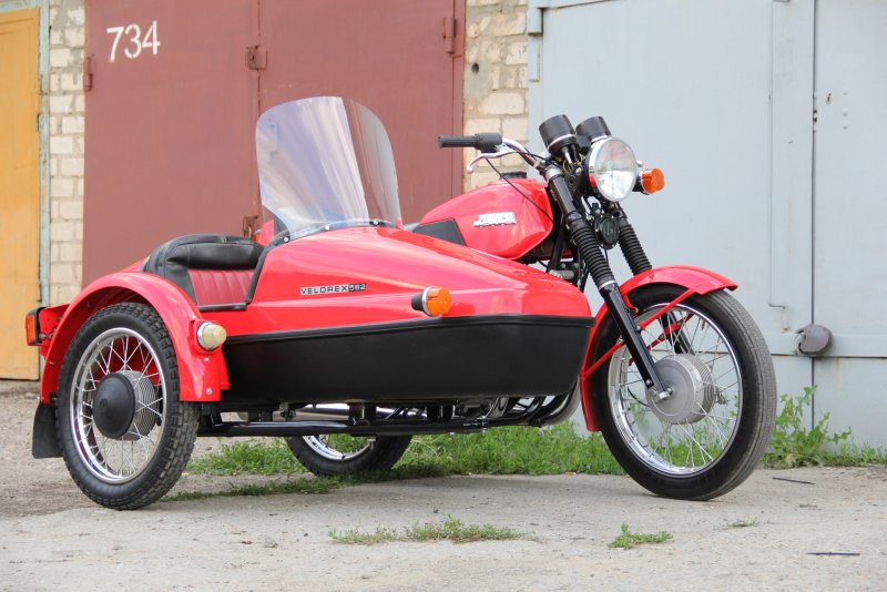 Jawa 350 с коляской