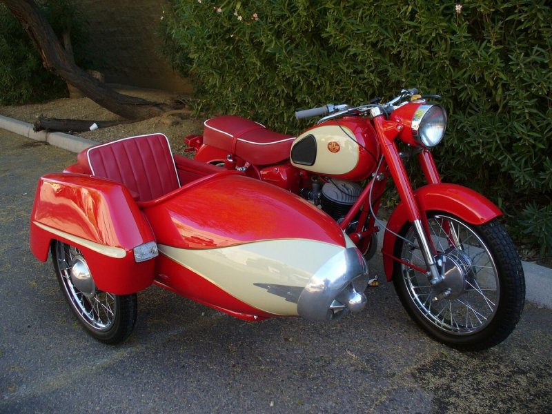 Jawa 250 с коляской