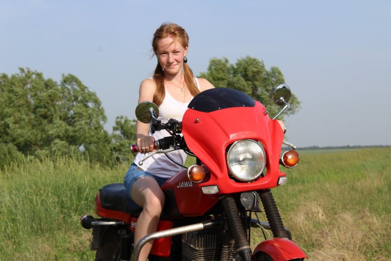 Jawa 250 с коляской