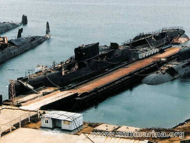АПЛ К-431 В бухте Чажма