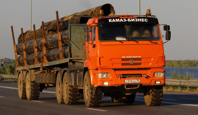 КАМАЗ 55111 С прицепом
