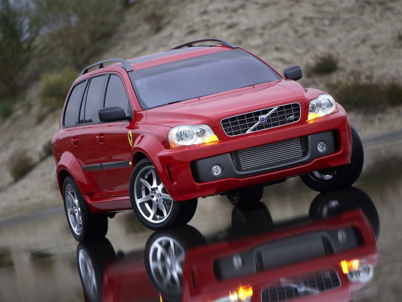 Вольво xc90 2004 красный