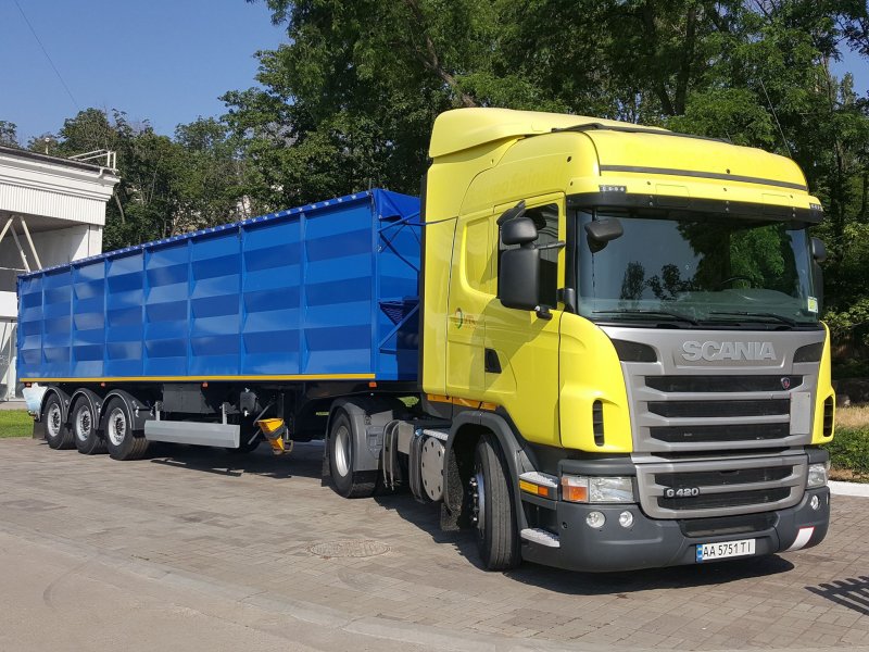 Scania p440 зерновоз