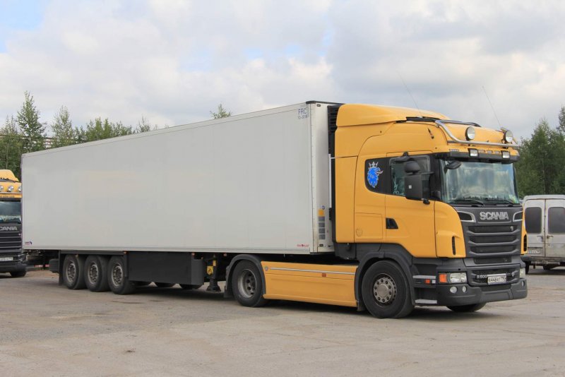 Скания s440 с полуприцепом рефрижератор