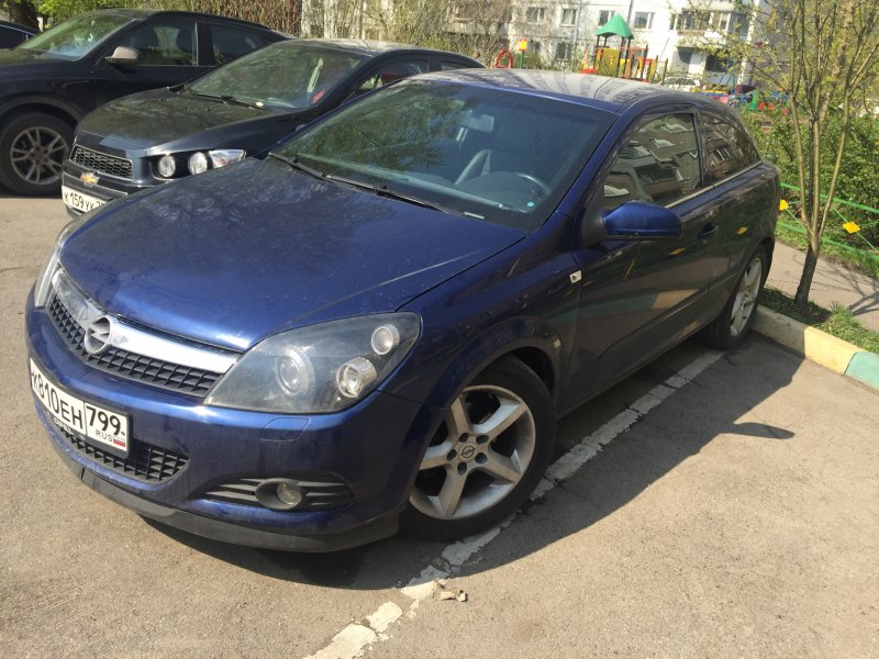 Opel Astra h 2007 синяя
