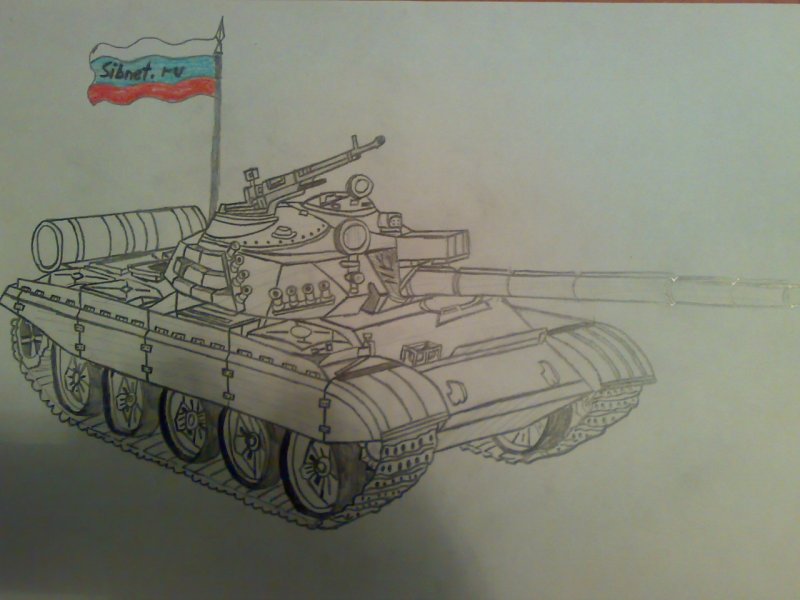 Рисунки русских танков