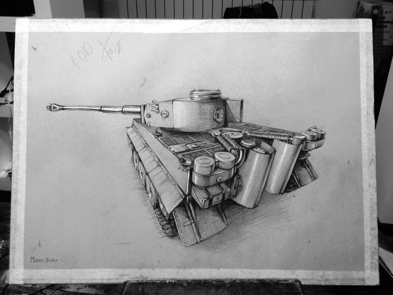 Красивые рисунки танков