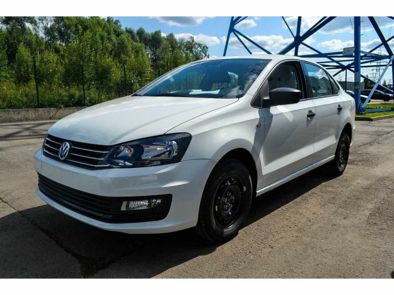 VW Polo sedan 2019 белый