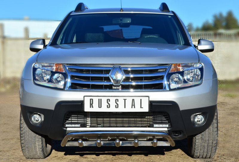 Защита бампера Duster 2014