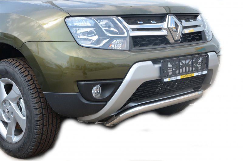 Renault Duster 2015 защита переднего бампера