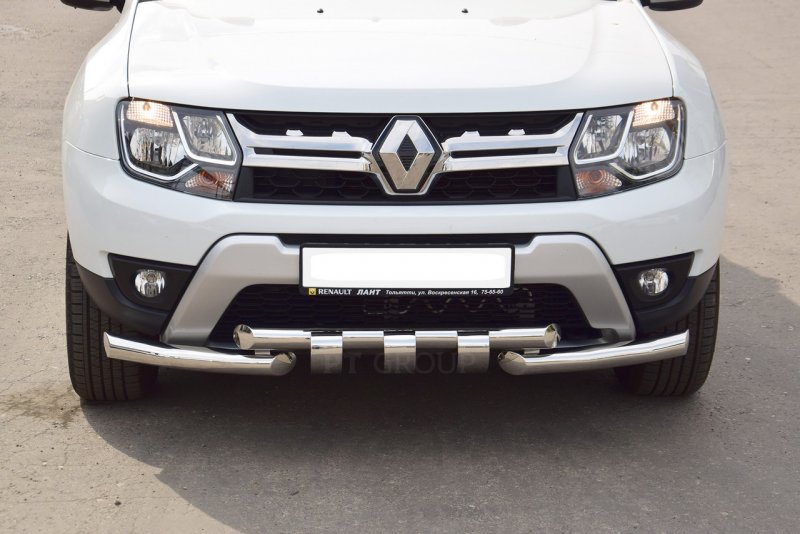 Защита бампера Duster 2014