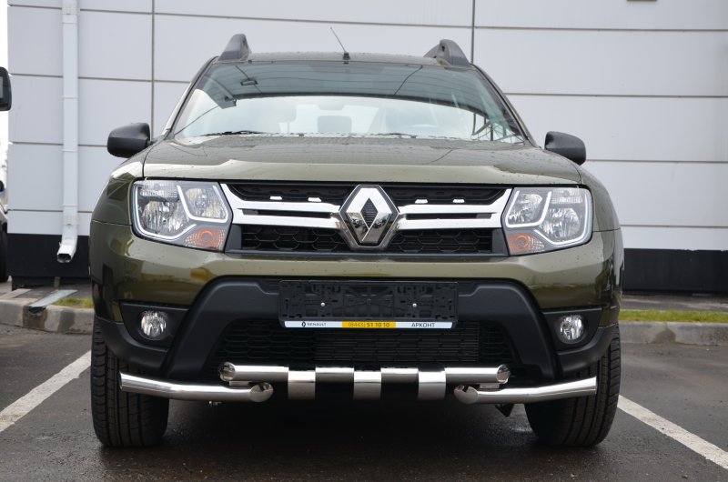 Защита бампера Duster 2014