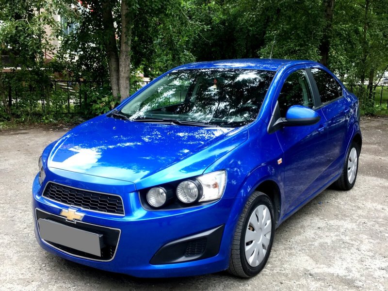 Chevrolet Aveo 2012 синий
