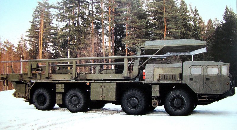 МАЗ 543 реактивная система смерч
