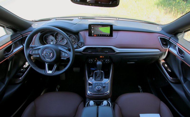 Mazda cx9 белый салон