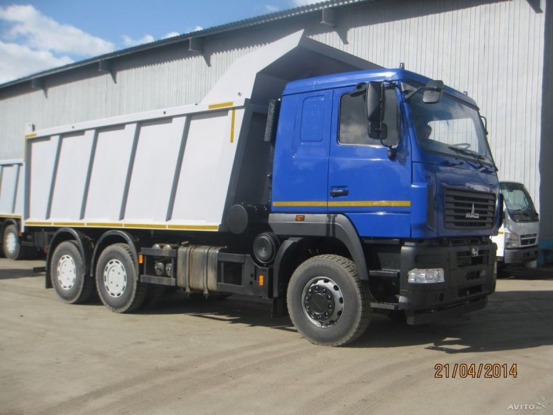 МАЗ синий самосвал 6501