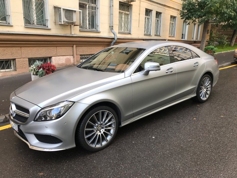 Mercedes CLS c218 серый матовый