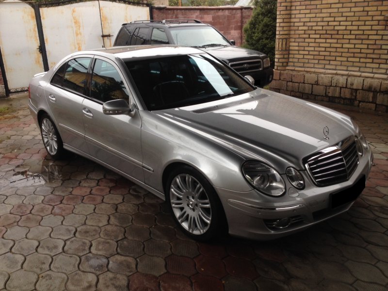 Мерседес w211 серебристый
