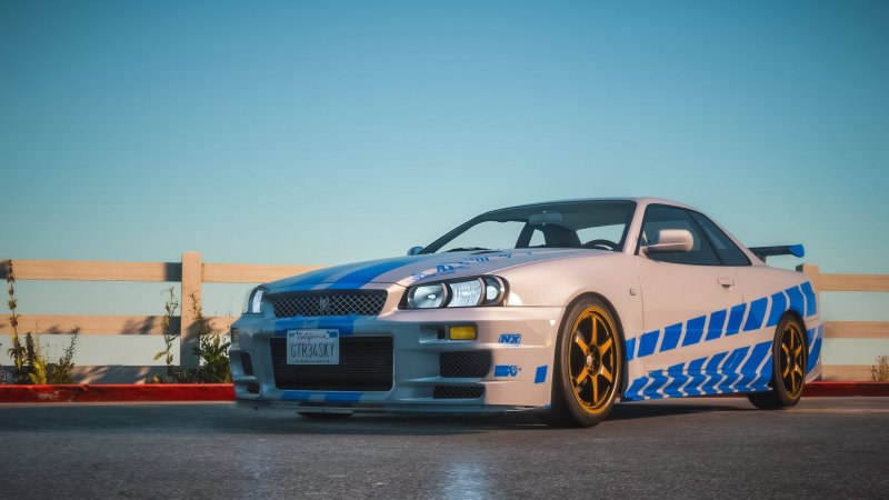 Nissan Skyline GTR r34 Форсаж