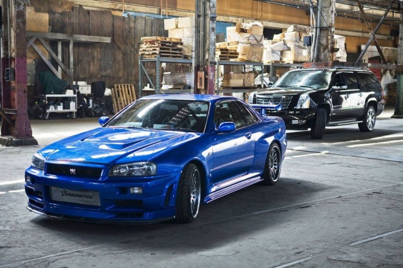 Nissan Skyline GTR r34 Форсаж