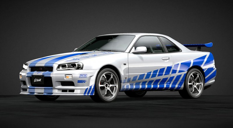 Nissan Skyline GTR r34 Форсаж