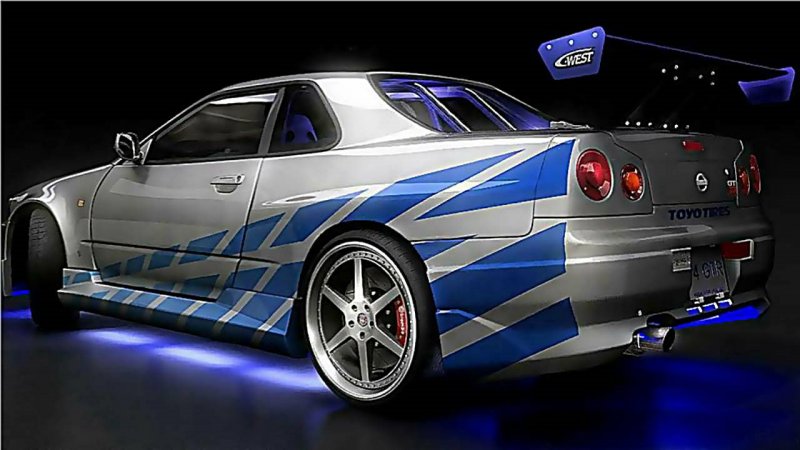 Nissan Skyline GTR r34 Форсаж