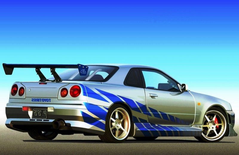 Nissan Skyline GTR r34 Форсаж